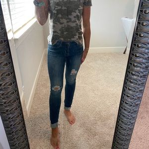 Articles of society raw hem skinny jeans.